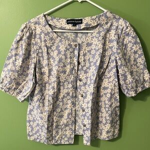 🪻 Lavender Floral Blouse 🤍